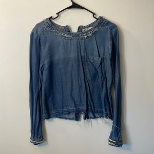 Cloth & Stone Chambray Back Button up - Size XS
